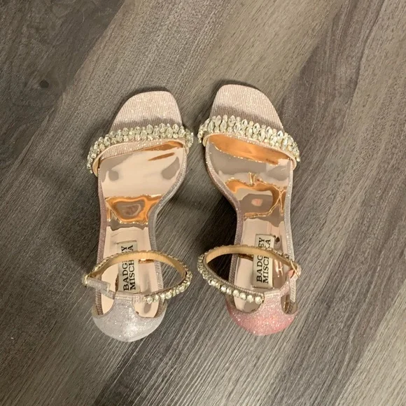 Badgley Mischka Women's Harriet Heeled Rose Sandal 7 - Picture 5 of 11